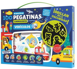 IMAGILAND Maletín 100 Pegatinas Luminiscentes Vehículos
