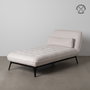 Chaise-Lounger Crema Tejido-Metal 168 X 90 X 82 cm