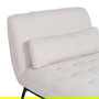 Chaise-Lounger Crema Tejido-Metal 168 X 90 X 82 cm