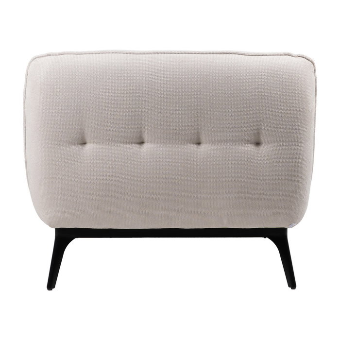 Chaise-Lounger Crema Tejido-Metal 168 X 90 X 82 cm