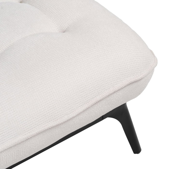 Chaise-Lounger Crema Tejido-Metal 168 X 90 X 82 cm