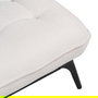 Chaise-Lounger Crema Tejido-Metal 168 X 90 X 82 cm
