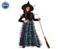 Disfraz Infantil Bruja Colorida - Vestido Multicolor con Sombrero Puntiagudo