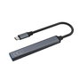 Concentrador usb-c savio ak-71 - 3 x usb-a 2.0, 1 x usb-a 3.0, 4 en 1, 5 gbps