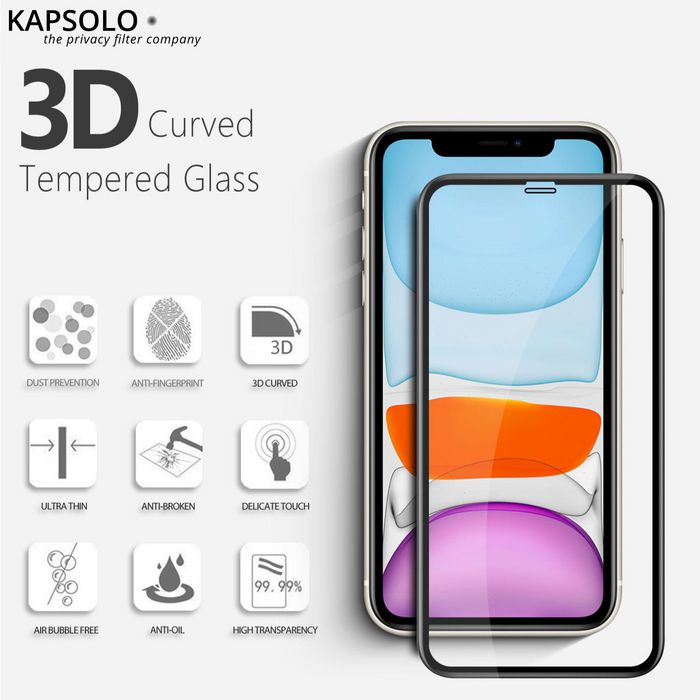 Kapsolo Protector de Pantalla Cristal Templado para Samsung Galaxy S20 Plus, Dureza 9H