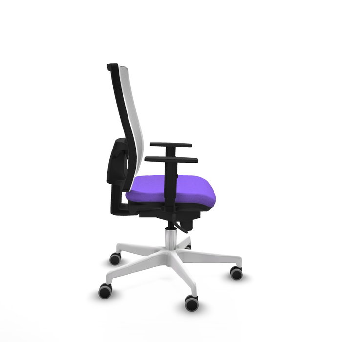 PIQUERAS Y CRESPO Silla de oficina Horna con mecanismo Sincro, Lila y Blanco PIQUERAS Y CRESPO Silla de oficina Horna con mecanismo Sincro, Lila y Blanco