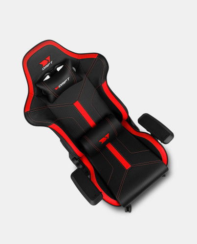 Drift Butaca Gaming DR350BR | Silla Ergonómica Negra y Roja con Reposabrazos 4D, Cojines Lumbar y Cervical, Respaldo Ajustable 90-135 Grados Drift Butaca Gaming DR350BR | Silla Ergonómica Negra y Roja con Reposabrazos 4D, Cojines Lumbar y Cervical, Respaldo Ajustable 90-135 Grados