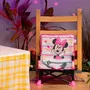 Disney Baby DIS74451172012 Silla Elevadora Minnie Mouse, Elevador Pop 'n Sit, Práctico y Compacto para Interior y Exterior, Plegado Rápido, Rosa