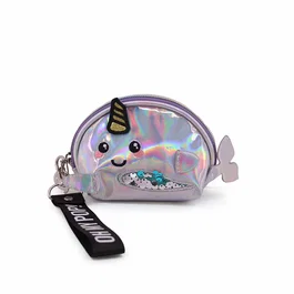 Oh My Pop Monedero Oval Narval Plateado