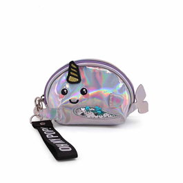 Oh My Pop Monedero Oval Narval Plateado