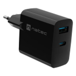 Natec Ribera GaN 65W con USB-C y USB-A Negro