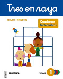 SANTILLANA, 1-3PRI CUAD TRES EN RAYA MATEM CAST ED22 - (22).CUAD.MATEMATICAS 3-1ºPRIM.(CUATRO EN RAYA) GLOBALIZADO
