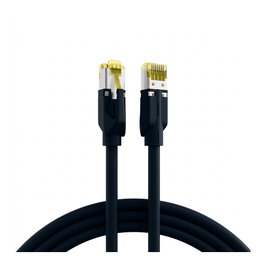 EFB Elektronik Patchkabel RJ45 Cat.6A S/FTP LSZH Draka UC900 TM31 negro 0,25m
