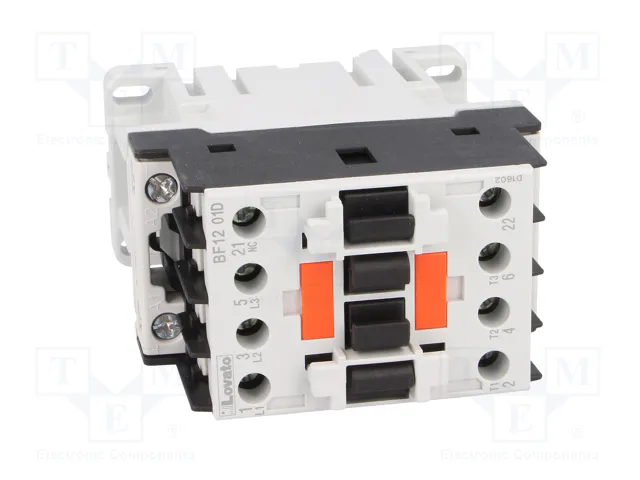LOVATO ELECTRIC Contactor BF 3-polar 12A 24VDC