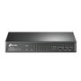 TP-LINK TL-SF1009P Switch de Red Gigabit con 8 Puertos RJ45 y Puerto de Alimentación PoE, Color Negro