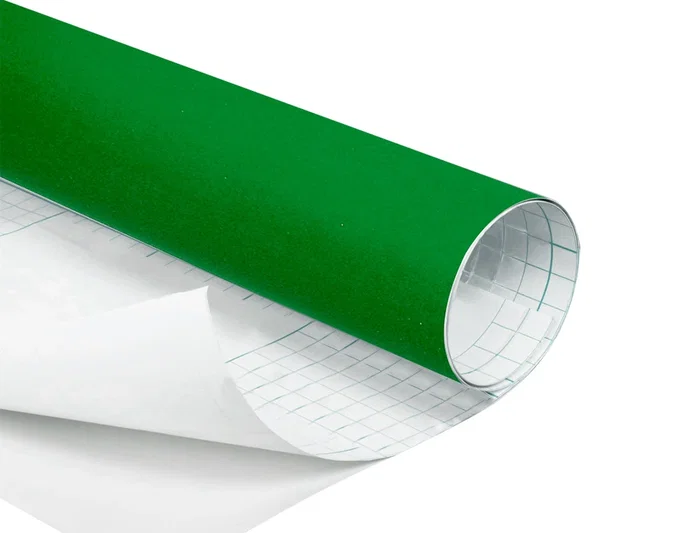 Liderpapel Rollo Adhesivo Plastificado Autoadhesivo Verde Brillo, 0.45 x 20 m, 100 Micras, para Manualidades, Oficina y Escuela