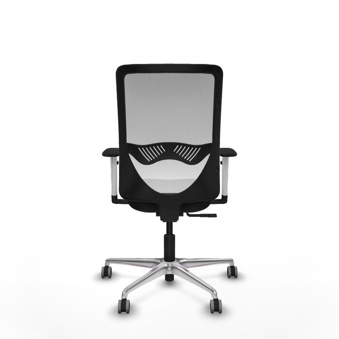 PIQUERAS Y CRESPO Silla de oficina Zulema con mecanismo Sincro, Negro y Blanco