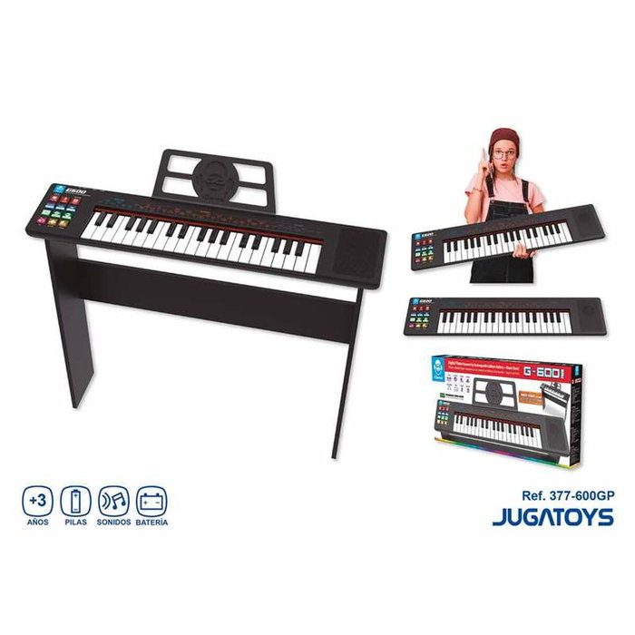 iDance Teclado electrónico 37 teclas con base de madera, negro iDance Teclado electrónico 37 teclas con base de madera, negro