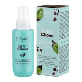 Bioearth Mint Choco Spray de niebla refrescante para cuerpo, cara y cabello, 100 ml