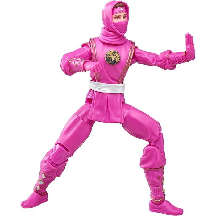 Hasbro Figura Mighty Morphin Ninja Pink Ranger Lightning Collection Power Rangers 15cm Articulada con Accesorios