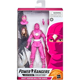 Hasbro Figura Mighty Morphin Ninja Pink Ranger Lightning Collection Power Rangers 15cm Articulada con Accesorios