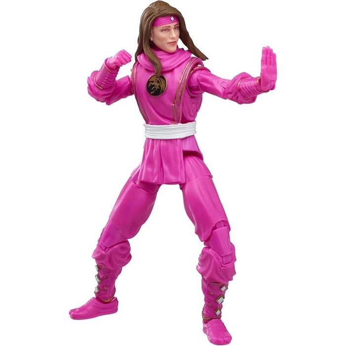 Hasbro Figura Mighty Morphin Ninja Pink Ranger Lightning Collection Power Rangers 15cm Articulada con Accesorios
