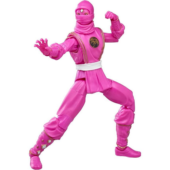 Hasbro Figura Mighty Morphin Ninja Pink Ranger Lightning Collection Power Rangers 15cm Articulada con Accesorios