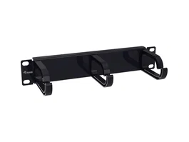 Equip Panel organizador de cables 1U para armario rack 10 pulgadas, negro