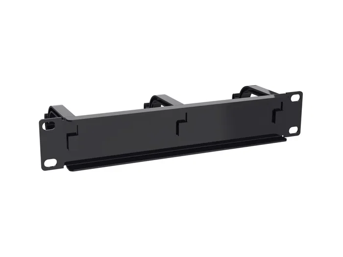 EQUIP Panel de gestión de cables de 10 pulgadas, 1U, negro