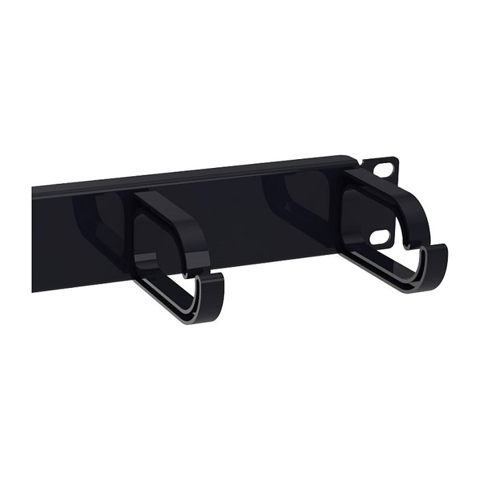 Equip 327341 Panel de Gestión de Cables 1U Plástico Acero Negro