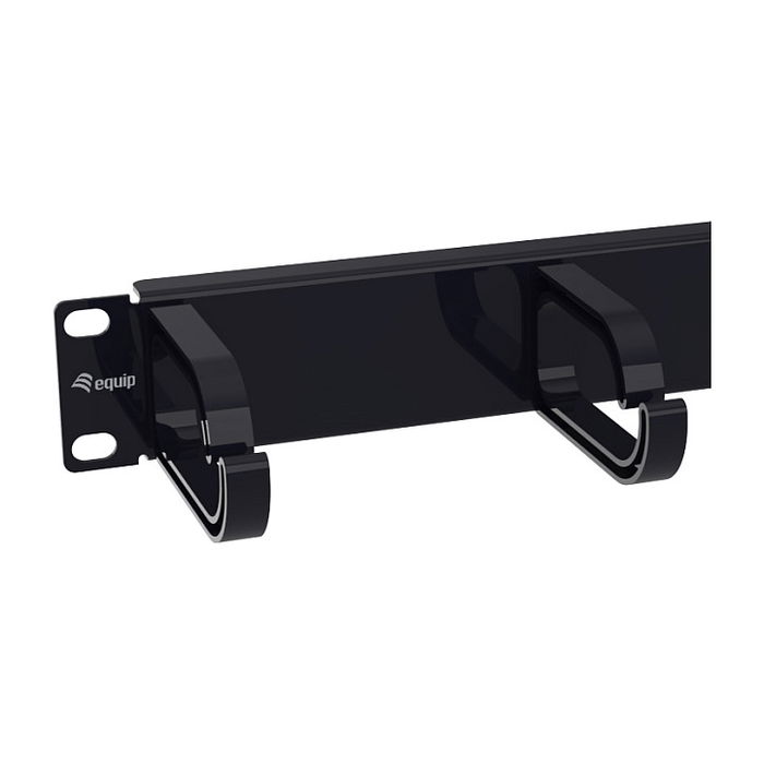 Equip 327341 Panel de Gestión de Cables 1U Plástico Acero Negro