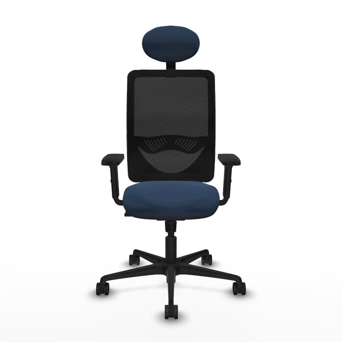 PIQUERAS Y CRESPO Silla de oficina Zulema con mecanismo Sincro, Azul marino y Negro PIQUERAS Y CRESPO Silla de oficina Zulema con mecanismo Sincro, Azul marino y Negro