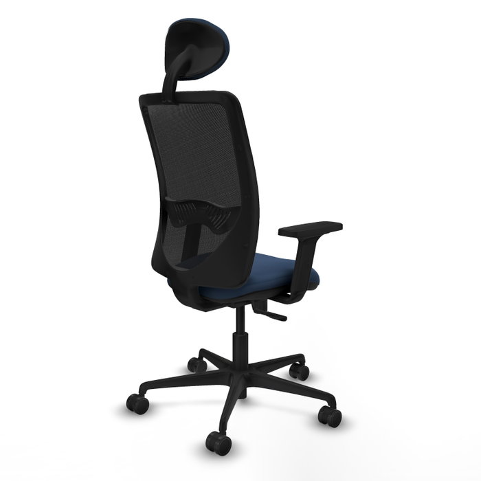 PIQUERAS Y CRESPO Silla de oficina Zulema con mecanismo Sincro, Azul marino y Negro PIQUERAS Y CRESPO Silla de oficina Zulema con mecanismo Sincro, Azul marino y Negro