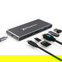 Phoenix 7 en 1 Hub Multifunción USB-C para SSD M.2 NVMe 2280, con 2x USB 3.0, HDMI 4K@30Hz, Lector SD/TF y PD 60W - Compatible con Mac M1/M2
