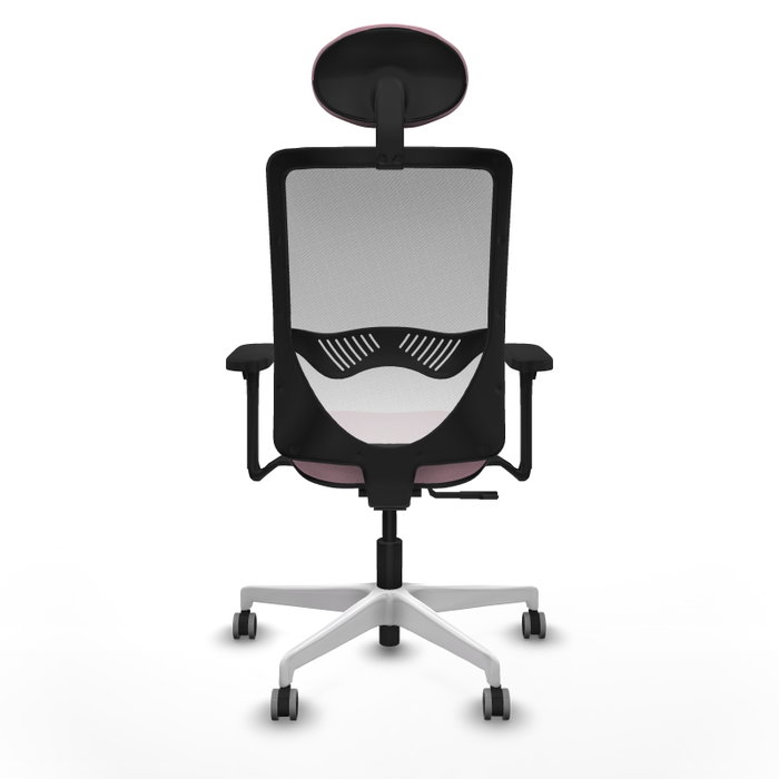 PIQUERAS Y CRESPO Silla de oficina Zulema Rosa y Blanca PIQUERAS Y CRESPO Silla de oficina Zulema Rosa y Blanca