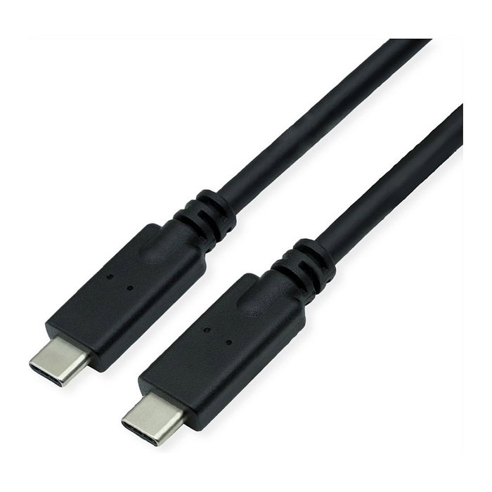 ROLINE Cable USB C a USB C 11.02.9066, 10 Gbit/s, 100W, 6 m, Negro ROLINE Cable USB C a USB C 11.02.9066, 10 Gbit/s, 100W, 6 m, Negro