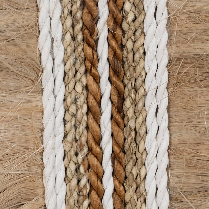 Mural Pared Fibra Natural Decoración 30 X 8 X 38 cm Mural Pared Fibra Natural Decoración 30 X 8 X 38 cm