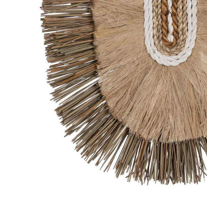 Mural Pared Fibra Natural Decoración 30 X 8 X 38 cm Mural Pared Fibra Natural Decoración 30 X 8 X 38 cm
