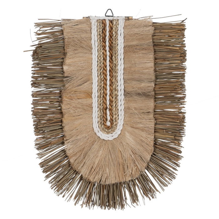 Mural Pared Fibra Natural Decoración 30 X 8 X 38 cm Mural Pared Fibra Natural Decoración 30 X 8 X 38 cm