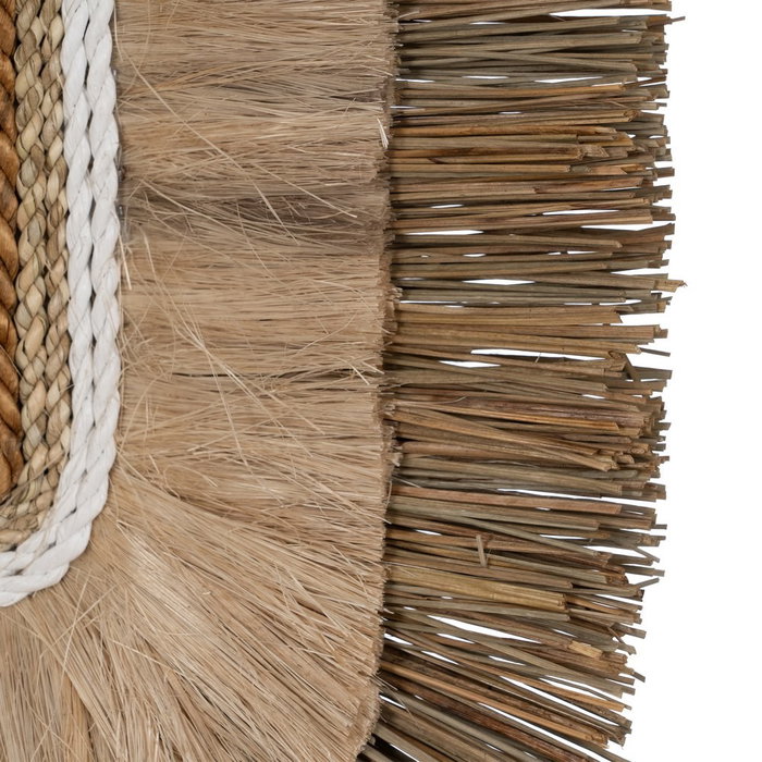 Mural Pared Fibra Natural Decoración 30 X 8 X 38 cm Mural Pared Fibra Natural Decoración 30 X 8 X 38 cm