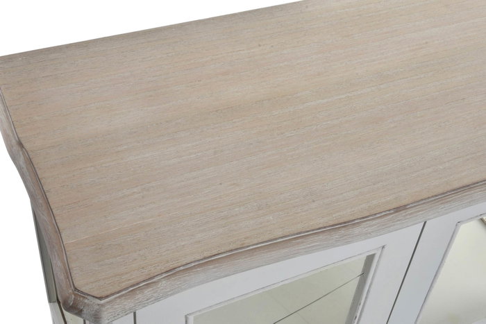 DKD Home Decor Vitrina Madera y Cristal Versalles3 Blanco