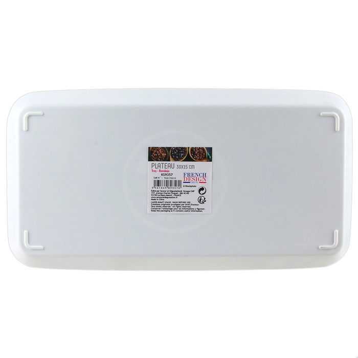 Saveur et Degustation Bandeja Melamina 30x15 cm Colores Surtidos Blanco Negro Saveur et Degustation Bandeja Melamina 30x15 cm Colores Surtidos Blanco Negro