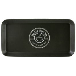 Saveur et Degustation Bandeja Melamina 30x15 cm Colores Surtidos Blanco Negro