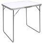 Home Deco Factory Mesa Plegable Blanca 80x60 cm Mesa de Camping