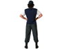 Disfraz de Policía Hombre Adulto - Chaleco, Gorra, Camiseta y Pantalón - Talla XL - Negro/Azul