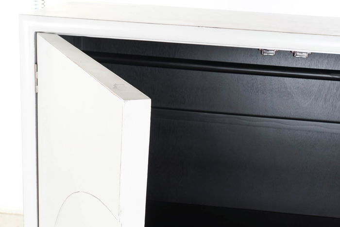 DKD Home Decor Armario Oriental Kamakura Blanco Dorado 120 x 50 x 175 cm Álamo Metal