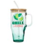 Cook Concept Mini Mug Miami Botella de Vidrio con Tapa de Bambú 650 ml