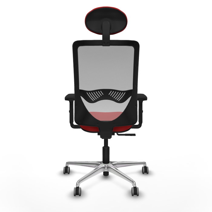 PIQUERAS Y CRESPO Silla de oficina Zulema con mecanismo Sincro, Rojo y Gris PIQUERAS Y CRESPO Silla de oficina Zulema con mecanismo Sincro, Rojo y Gris