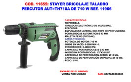 STAYER Taladro Percutor TH710A de 710W