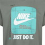 Camiseta de Manga Corta Infantil Nike Future Utility Ss Gris oscuro
